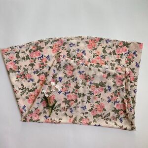 Vintage soft pink floral skirt